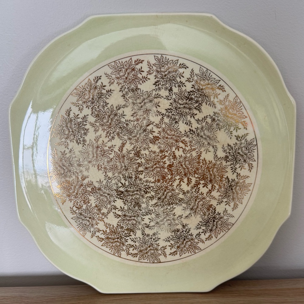 Vintage Lord Nelson Ware Elijah Cotton Cake Plate